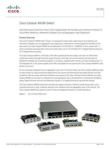 WS-C4900M Compatible SFP-10G-ER for Cisco Catalyst 4900M Series