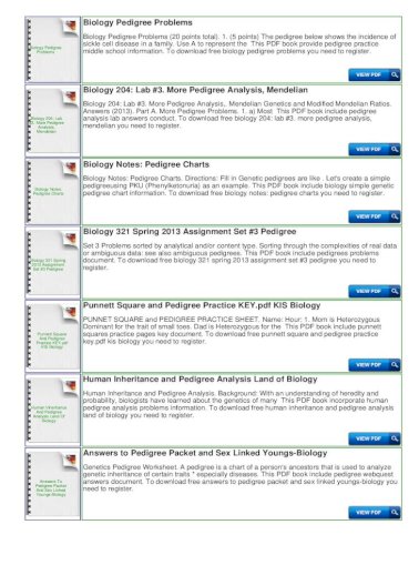 Kids Biology Exercises Pedigree The Ultimate Pdf Biology Exercises Pedigree Tccp Pedigree Key Example Pedigree Entry Charts 1 2 The Use Of Pedigree Pdf Document