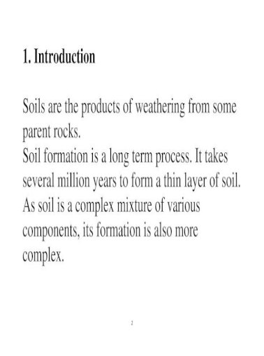Soil Forming Processes Pdf Document