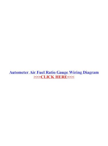 Autometer Air Fuel Ratio Gauge Wiring, Autometer Air Fuel Gauge Wiring Diagram
