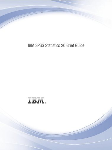 ibm spss statistics 20.0