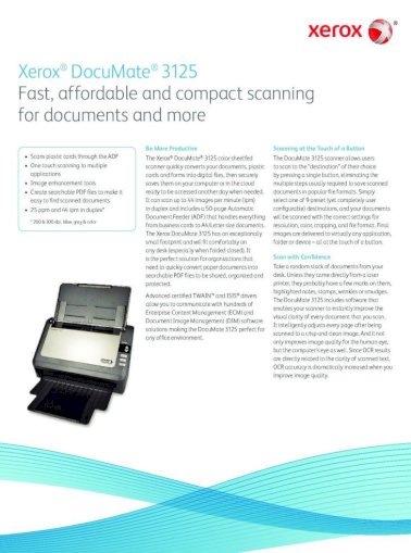xerox documate 510 scanner software