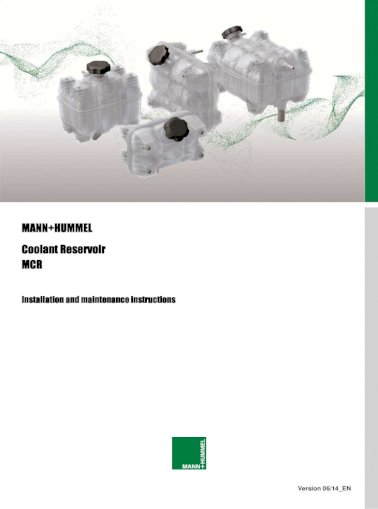 MANN+HUMMEL Coolant Reservoir Coolant Reservoir MCR MCR ... MANN+HUMMEL MANN+HUMMEL - [PDF Document]
