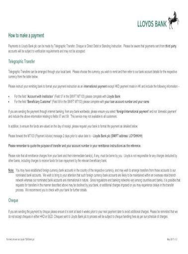 How To Make A Payment Formerly Known As Lloyds Tsb Bank Plc May 2017 V1 2 How To Make A Payment Pdf Document