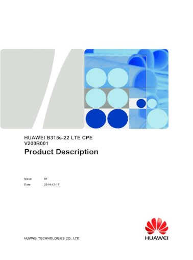 Huawei B315s 22 Product Description Pdf Document