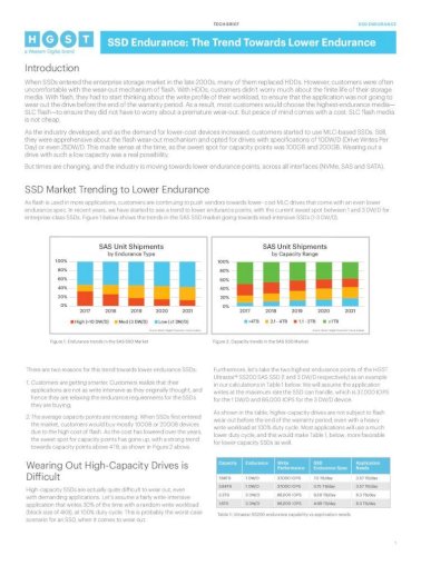 SSD Endurance: The Trend Towards Lower Endurance - SSD Endurance: The Trend Towards Lower Endurance Author: As SSD capacities increase, endurance ratings decrease to - [PDF Document]