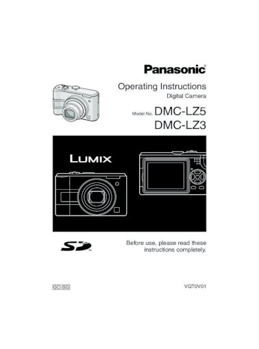 Camera Digital - Panasonic Lumix Dmc-lz5 e Dmc-lz3 - Document]