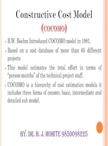 what is eaf in cocomo model