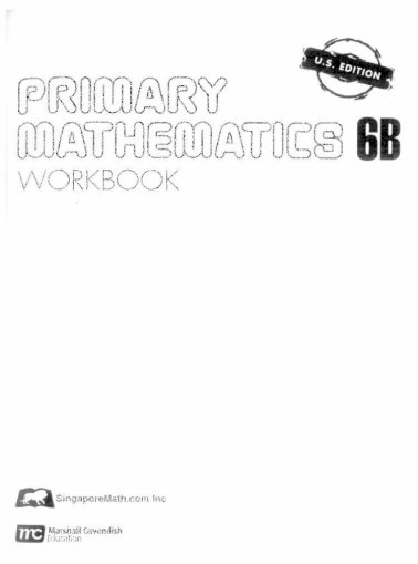 Singapore Math 6b Workbook Pdf Document