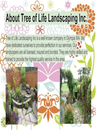 Tree Of Life Landscaping Inc Pdf, Tree Of Life Landscaping