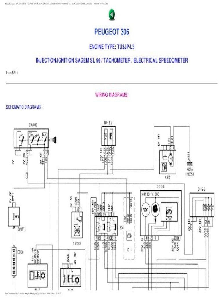 Wiring Diagrams Peugeot 306 Tu3jp Engine Pdf Document