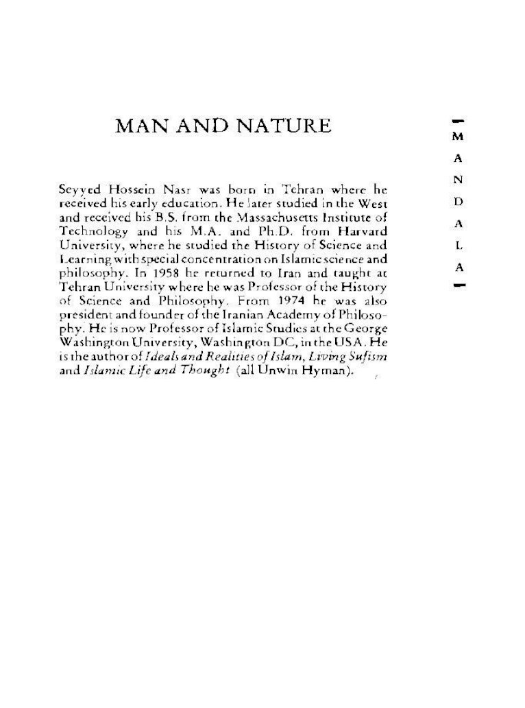 asiatisk Specificitet Manifest Seyyed Hossein Nasr - Man-and-Nature-the-Spiritual-Crisis-of-Modern-Man.pdf  - [PDF Document]